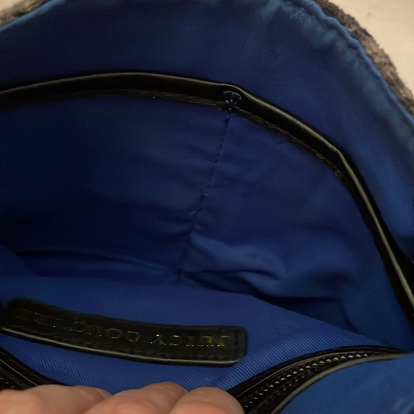 Juicy Couture Black Shoulder Bag velvet snake print soft material - Picture 12 of 16